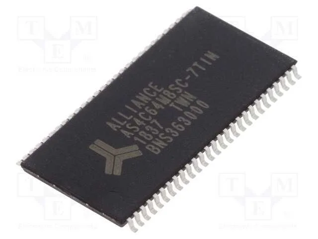 IC: memória DRAM, 512MbDRAM, 64Mx8bit, 3,3V, 133M.