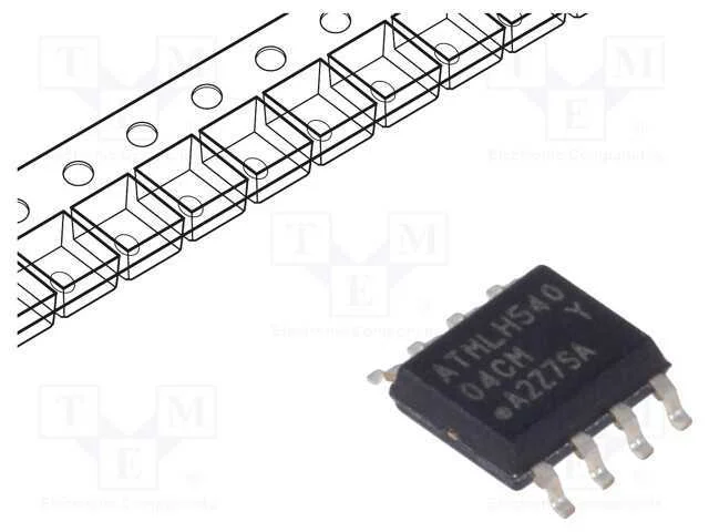 Ic: Mem&oacute;ria Eeprom; 4kbeeprom; I2c; 512x8bit; 1,7&divide;5,5v; 1mhz; So8