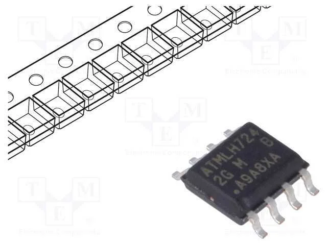 Ic: Mem&oacute;ria Eeprom; 1mbeeprom; I2c; 128kx8bit; 1,7&divide;5,5v; 1mhz; So8