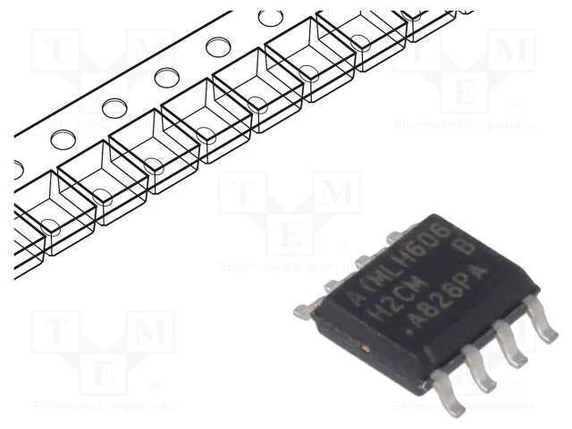 Ic: Mem&oacute;ria Eeprom; 2kbeeprom; I2c; 256x8bit; 1,7&divide;5,5v; 1mhz; So8