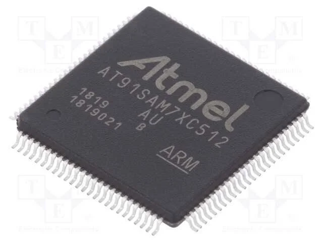 IC: microcontrolador ARM7TDMI, LQFP100, 3÷3,6VDC,.