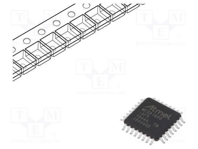 Ic: Microcontrolador Avr; Tqfp32; Interface: I2c,Pwm,Spi,Uart X3