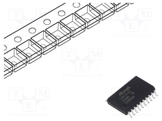 Ic: Microcontrolador Avr; So20; Interr.Exter: 18; Cmp: 1; Attiny