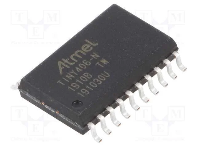 Ic: Microcontrolador Avr; So20-W; Interr.Exter: 18; Cmp: 1; Attiny