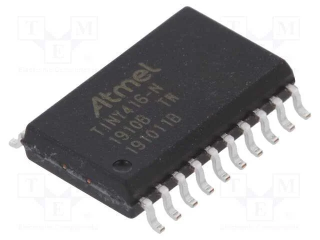 Ic: Microcontrolador Avr; So20; Interr.Exter: 18; Cmp: 1; Attiny
