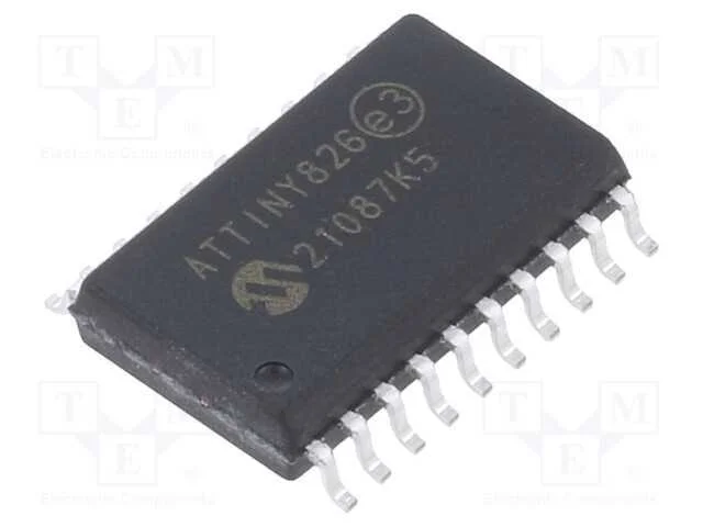Ic: Microcontrolador Avr; So20; Interr.Exter: 18; Cmp: 1; Attiny