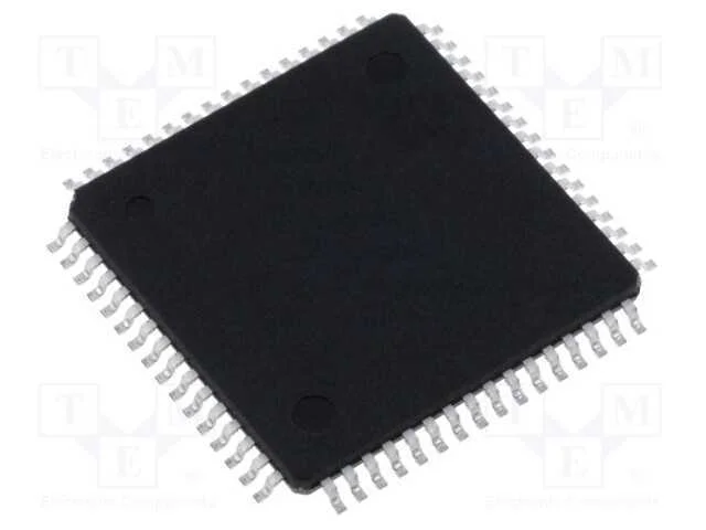 IC: microcontrolador AVR, TQFP64, Interr.exter: 5.