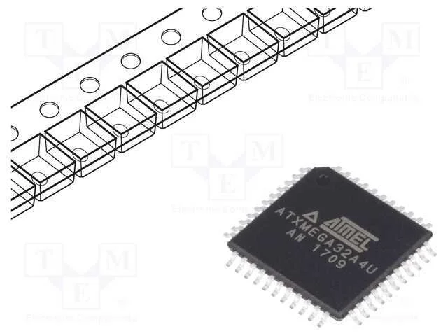 Ic: Microcontrolador Avr; Tqfp44; Interr.Exter: 34; Cmp: 2; Atxmega