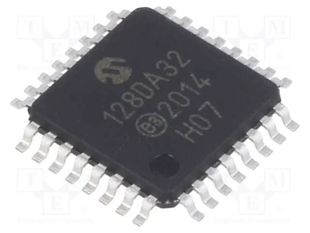 Ic: Microcontrolador Avr; Tqfp32; 1,8&divide;5,5vdc; Cmp: 3; Avr128