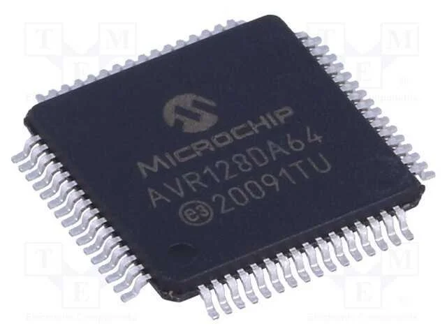 Ic: Microcontrolador Avr; Tqfp64; 1,8&divide;5,5vdc; Cmp: 3; Avr128