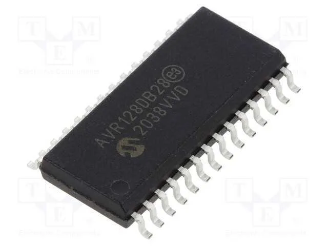 Ic: Microcontrolador Avr; So28; 1,8&divide;5,5vdc; Cmp: 3; Avr128; Avr-Da