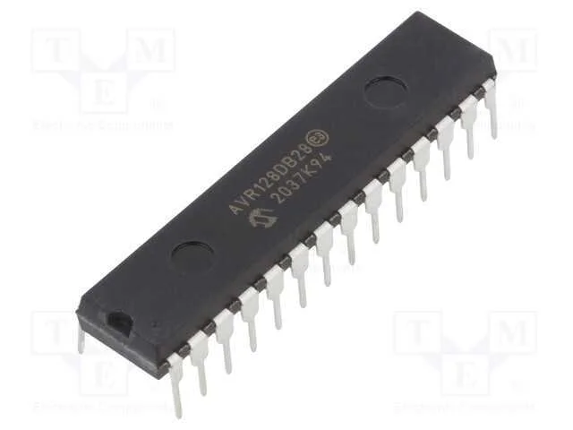 Ic: Microcontrolador Avr; Dip28; 1,8&divide;5,5vdc; Cmp: 3; Avr128; Avr-Da