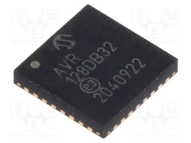 Ic: Microcontrolador Avr; Vqfn32; 1,8&divide;5,5vdc; Cmp: 3; Avr128