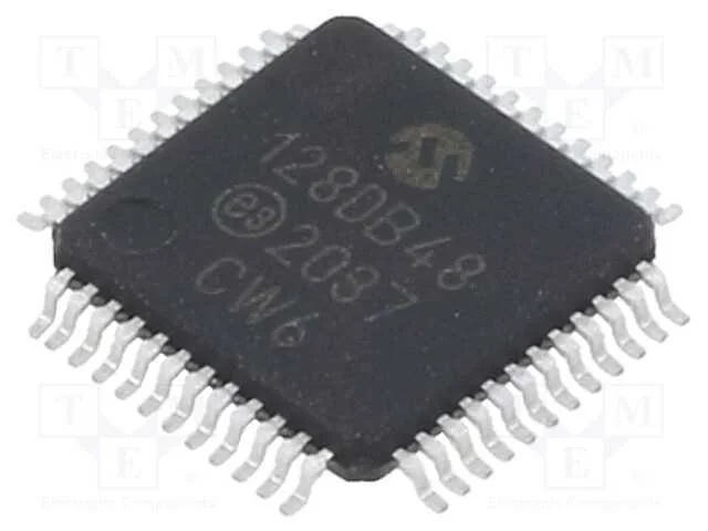 Ic: Microcontrolador Avr; Tqfp48; 1,8&divide;5,5vdc; Cmp: 3; Avr128