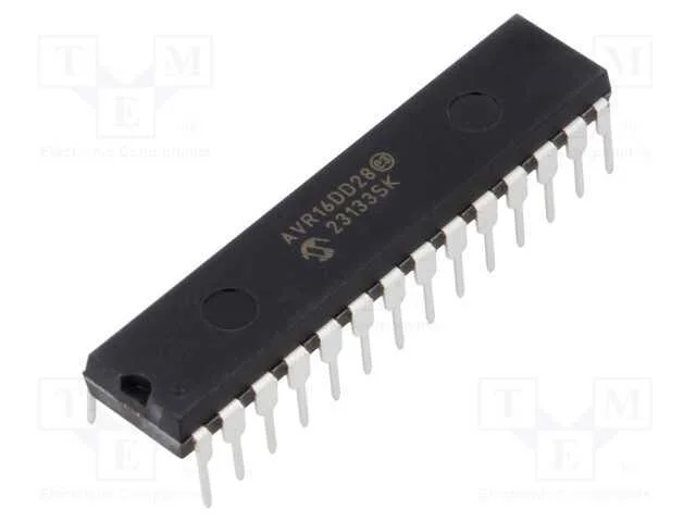 Ic: Microcontrolador Avr; Spdip28; 1,8&divide;5,5vdc; Interr.Exter: 23