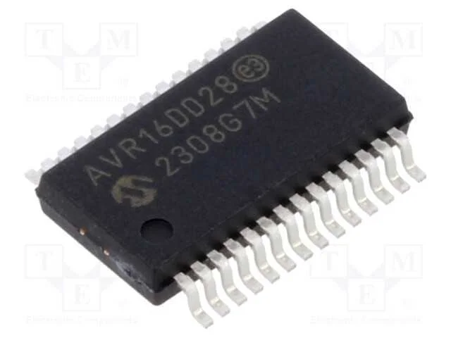 Ic: Microcontrolador Avr; Ssop28; 1,8&divide;5,5vdc; Interr.Exter: 23