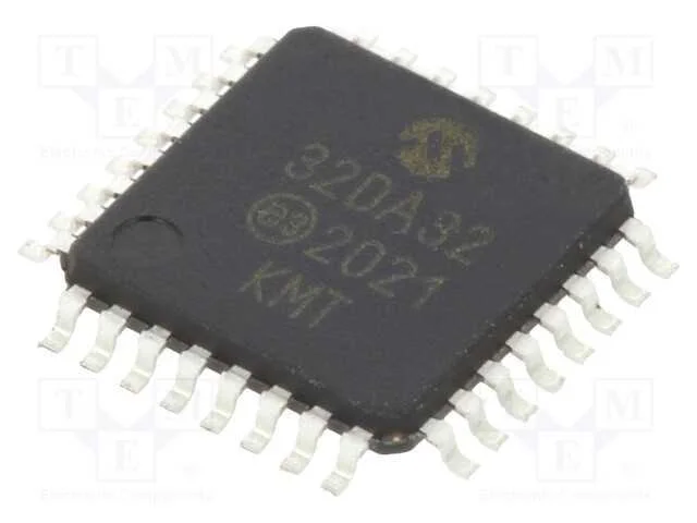 Ic: Microcontrolador Avr; Tqfp32; 1,8&divide;5,5vdc; Cmp: 3; Avr32; Avr-Da