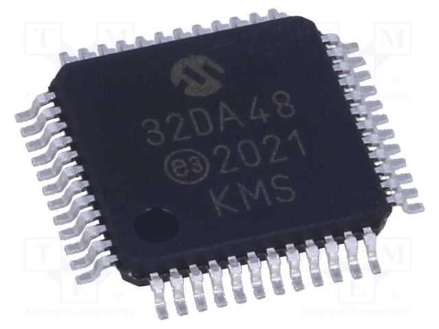 Ic: Microcontrolador Avr; Tqfp48; 1,8&divide;5,5vdc; Cmp: 3; Avr32; Avr-Da