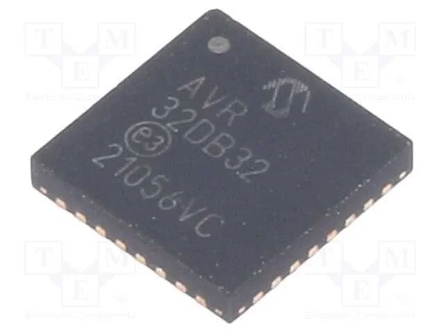 Ic: Microcontrolador Avr; Vqfn32; Interr.Exter: 26; Cmp: 3; Avr32