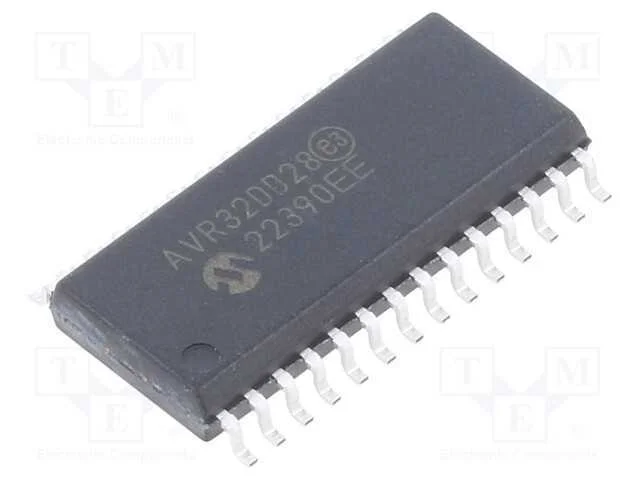 Ic: Microcontrolador Avr; Soic28; Interr.Exter: 23; Cmp: 1; Avr32