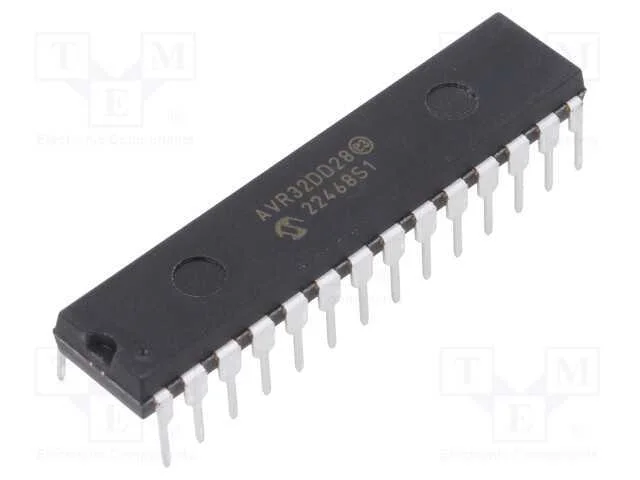 Ic: Microcontrolador Avr; Spdip28; Interr.Exter: 23; Cmp: 1; Avr32