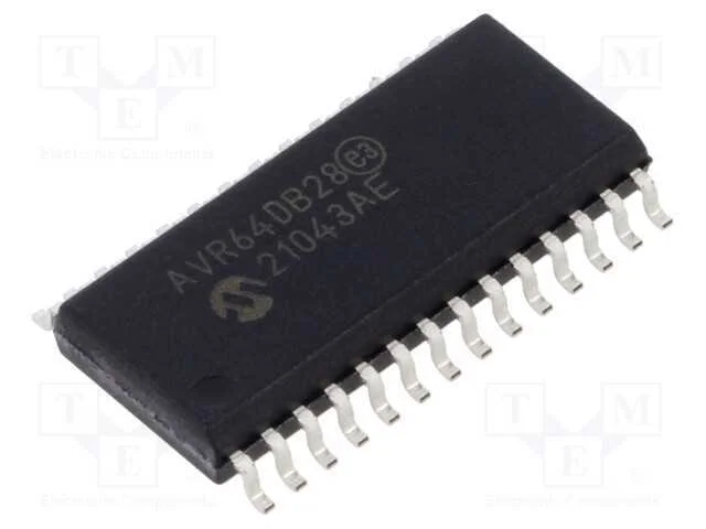 Ic: Microcontrolador Avr; Soic28; Interr.Exter: 22; Cmp: 3; Avr64