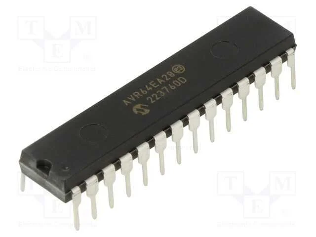 Ic: Microcontrolador Avr; Spdip28; 1,8&divide;5,5vdc; Interr.Exter: 24