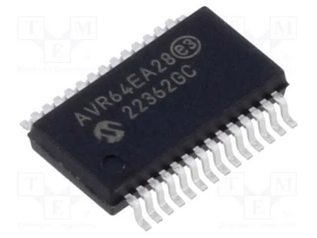 Ic: Microcontrolador Avr; Ssop28; 1,8&divide;5,5vdc; Interr.Exter: 24