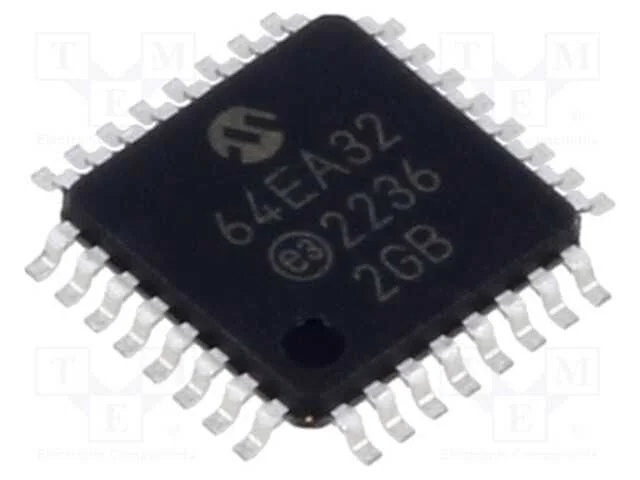 Ic: Microcontrolador Avr; Tqfp32; 1,8&divide;5,5vdc; Interr.Exter: 28