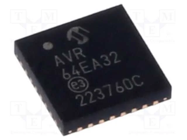 Ic: Microcontrolador Avr; Vqfn32; 1,8&divide;5,5vdc; Interr.Exter: 28