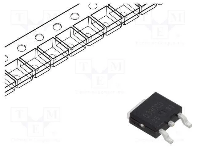 Ic: Estabilizador de Tens&atilde;o; Ldo,Linear,N&atilde;o Regulado; 3,3v; 1a
