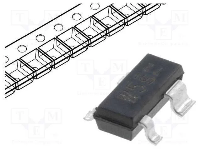 IC: driver, trans&iacute;stor individual, SOT143R, 60mA,.