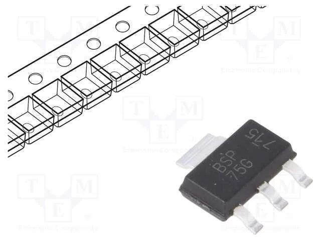 Ic: Power Switch; Low-Side; 1,6a; Ch: 1; N-Channel; Smd; Sot223