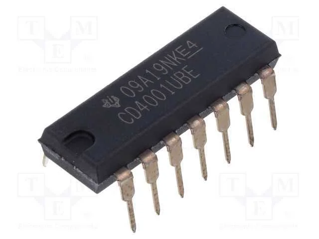 Ic: Digital; Nor; Ch: 4; In: 2; Cmos; Tht; Pdip14; 3&divide;18vdc; -55&divide;125&deg;c