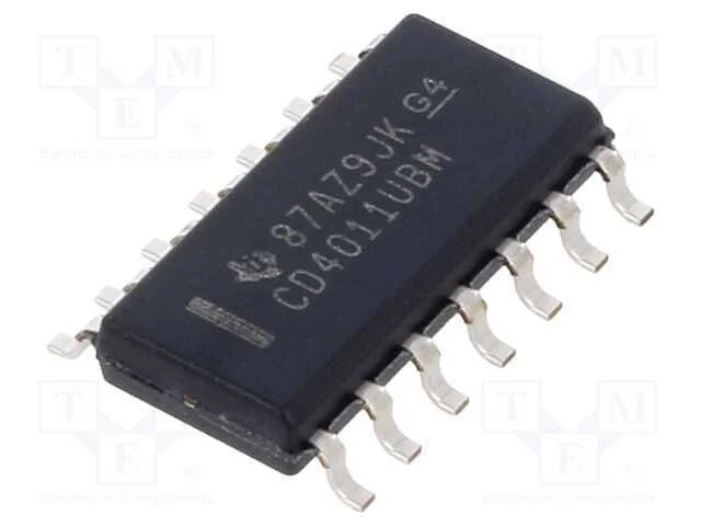 Ic: Digital; Nand; Ch: 4; In: 2; Cmos; Smd; Soic14; 3&divide;18vdc; -55&divide;125&deg;c