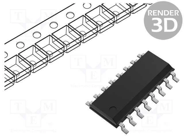 Ic: Digital; Registo Est&aacute;tico de Deslocamento; Cmos; Smd; So16