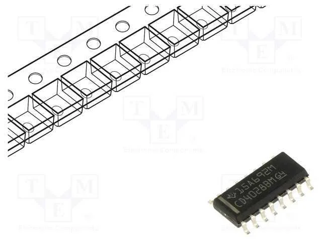 IC: digital, BCD decimal,descodificador, CMOS, SM.