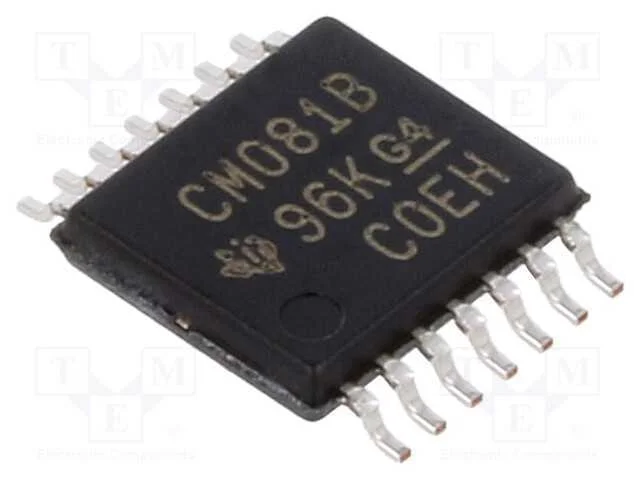 IC: digital, AND, Ch: 4, IN: 2, CMOS, SMD, TSSOP1.