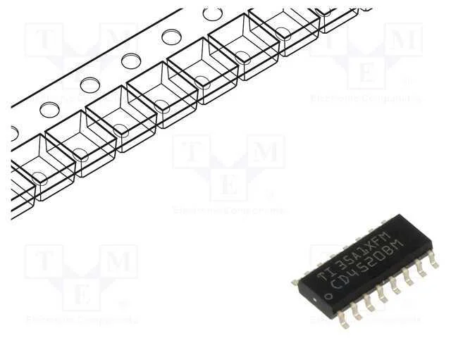Ic: Digital; Contador Bin&aacute;rio Crescente; Ch: 2; Cmos; Smd; So16
