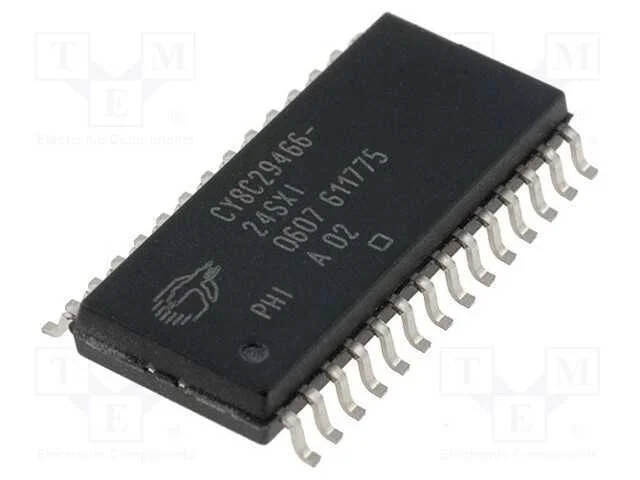 IC: microcontrolador PSoC, 24MHz, SO28, 2kBSRAM,3.