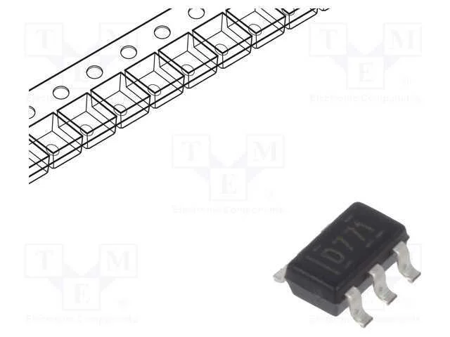 IC: Conversor D/A, 12bit, Ch: 1, 2,7&divide;5,5V, SOT23-.