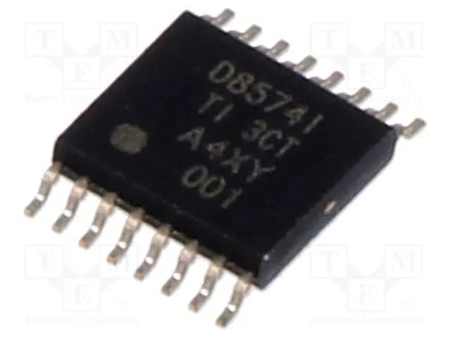 IC: Conversor D/A, 16bit, 43ksps, Ch: 4, TSSOP16,.