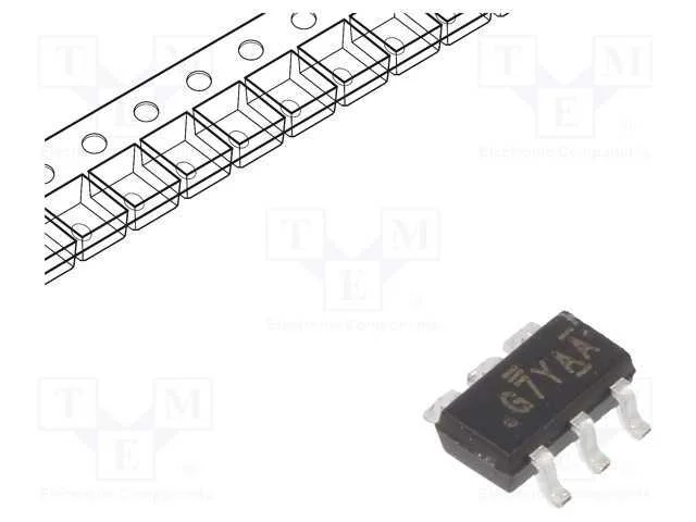 Ic: Comutador Analógico; Spst-Nc; Ch: 1; Tsop6; 4,5÷20v,7÷36v