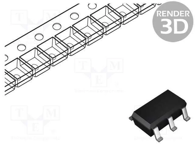 Ic: Power Switch; High-Side; 2,3a; Ch: 1; P-Channel; Smd; Supersot-6