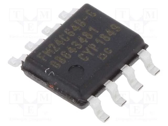 IC: mem&oacute;ria FRAM, 64kbFRAM, I2C, 8kx8bit, 4,5&divide;5,5.