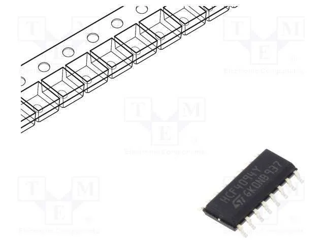 IC: digital, registo de deslocamento, Ch: 8, SMD,.