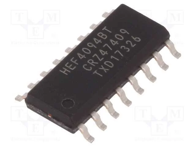 IC: digital, desloque e guarde,registo, CMOS, SMD.