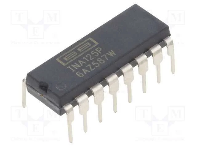IC: amplificador de medi&ccedil;&atilde;o, DIP16, 150kHz, Ch: 1.