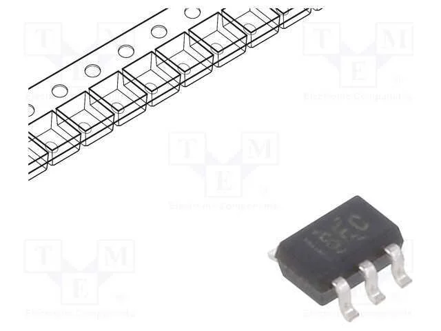 Ic: Amplificador de Medi&ccedil;&atilde;o; 4khz; Ch: 1; Sc70-6; 1kv/V; 35uv
