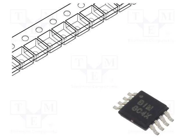 IC: amplificador de medi&ccedil;&atilde;o, Ch: 1, VSSOP8, 100mV.